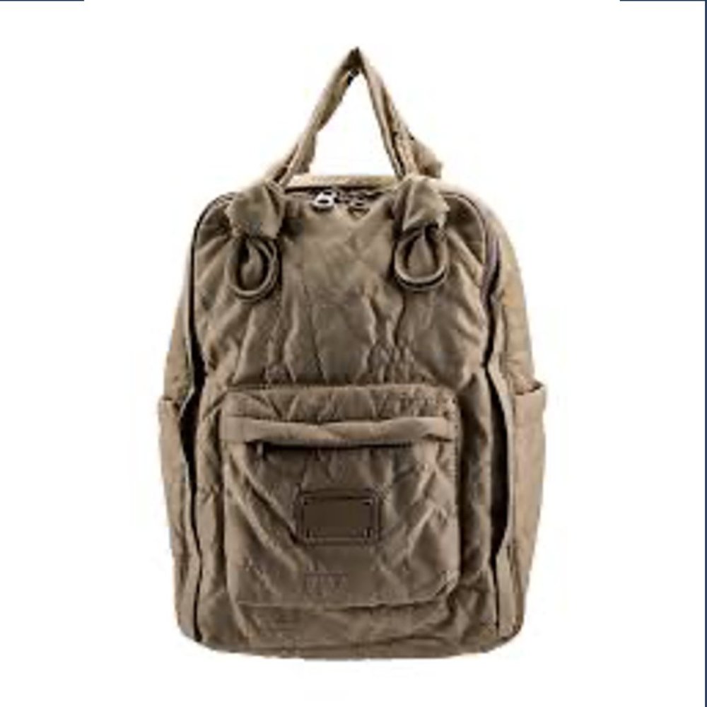 Marc by Marc Jacobs Quilted Backpack in Taupe Brown